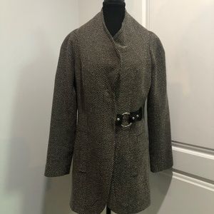 Vintage Coastal Wool Blend Designer Jacket
